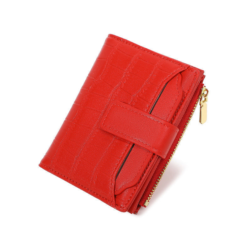 Portefeuille Compact Uni pour Femme