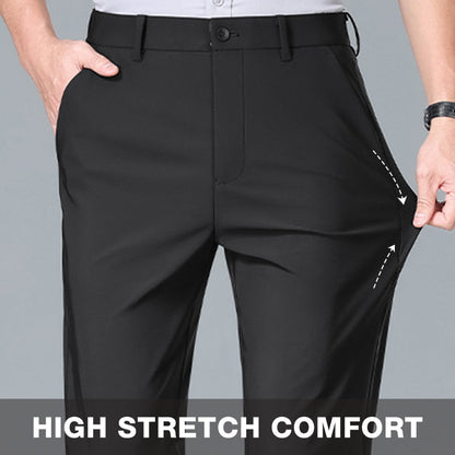 Restez au frais tout en gardant votre style ☀️👖 Pantalon d'été pour homme, extensible et respirant, coupe droite