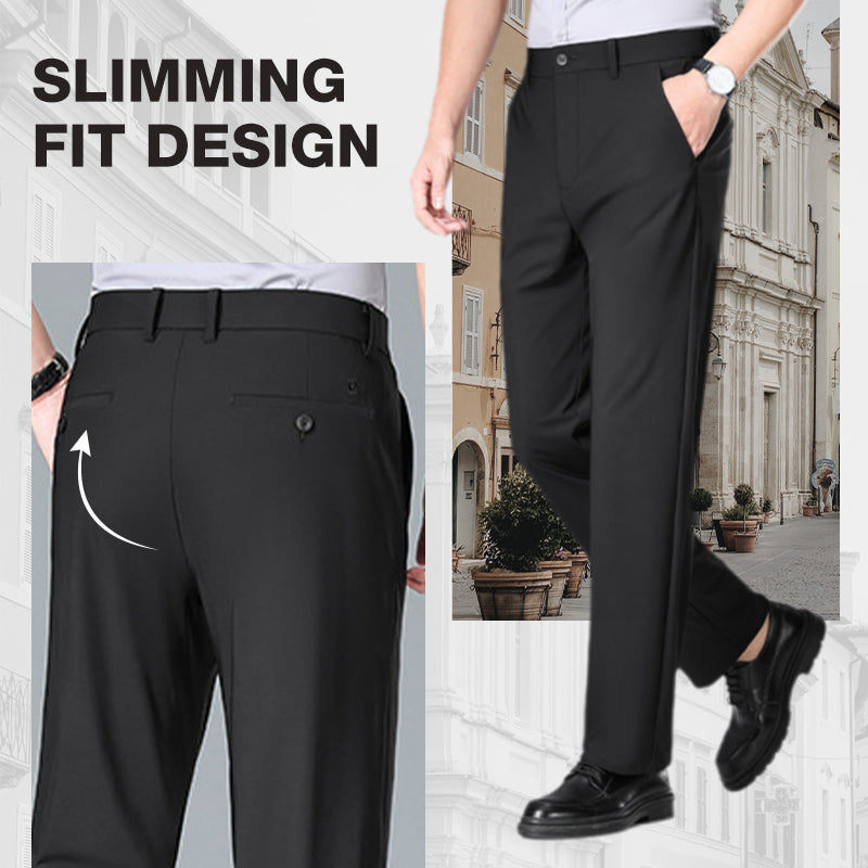 Restez au frais tout en gardant votre style ☀️👖 Pantalon d'été pour homme, extensible et respirant, coupe droite
