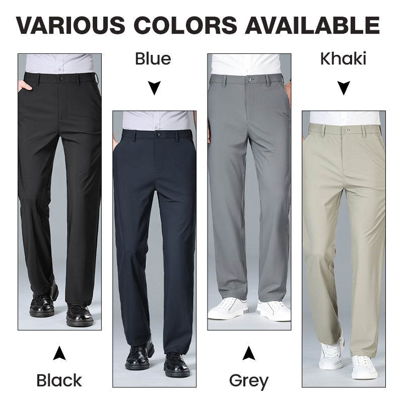 Restez au frais tout en gardant votre style ☀️👖 Pantalon d'été pour homme, extensible et respirant, coupe droite