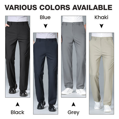 Restez au frais tout en gardant votre style ☀️👖 Pantalon d'été pour homme, extensible et respirant, coupe droite