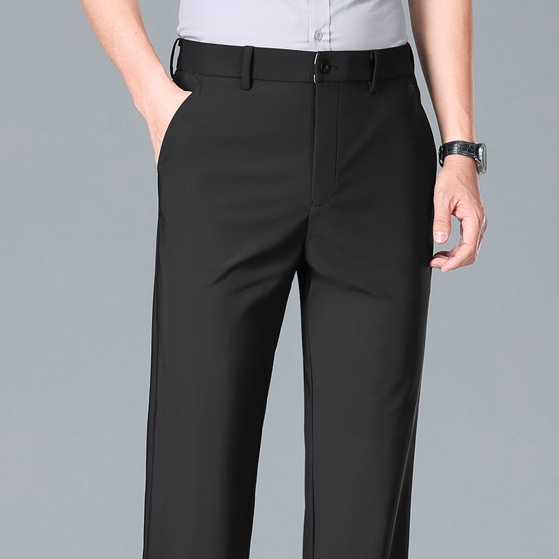 Restez au frais tout en gardant votre style ☀️👖 Pantalon d'été pour homme, extensible et respirant, coupe droite