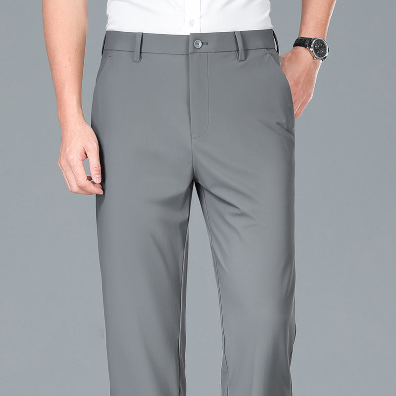 Restez au frais tout en gardant votre style ☀️👖 Pantalon d'été pour homme, extensible et respirant, coupe droite