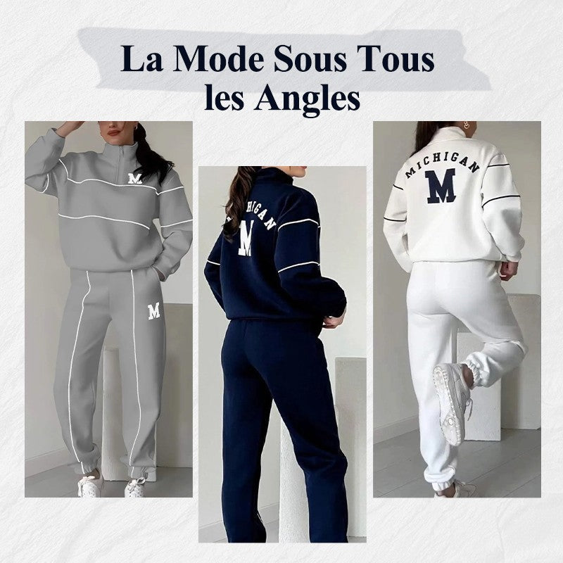 💥NOUVELLES VENTES CHAUDES - 50 % DE RÉDUCTION-Ensemble de Survêtements Confortables et Tendance pour Femmes
