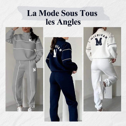💥NOUVELLES VENTES CHAUDES - 50 % DE RÉDUCTION-Ensemble de Survêtements Confortables et Tendance pour Femmes