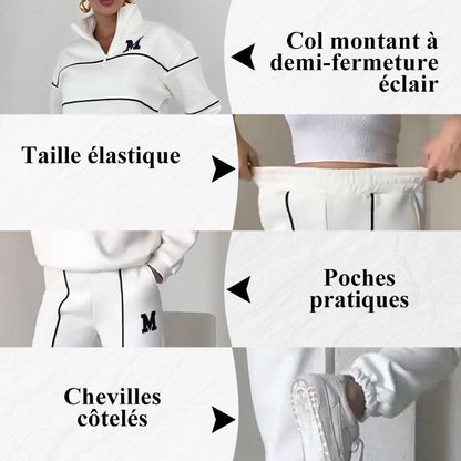 💥NOUVELLES VENTES CHAUDES - 50 % DE RÉDUCTION-Ensemble de Survêtements Confortables et Tendance pour Femmes