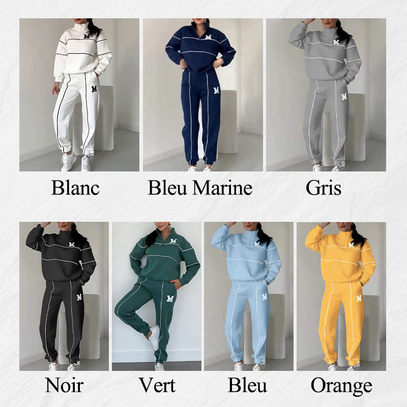 💥NOUVELLES VENTES CHAUDES - 50 % DE RÉDUCTION-Ensemble de Survêtements Confortables et Tendance pour Femmes