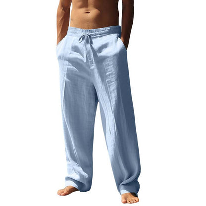 Pantalon décontracté et ample à jambes droites pour hommes