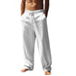Pantalon décontracté et ample à jambes droites pour hommes