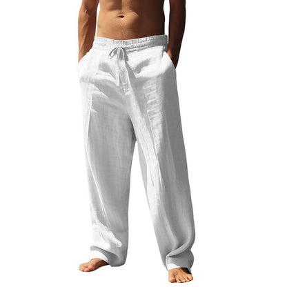 Pantalon décontracté et ample à jambes droites pour hommes