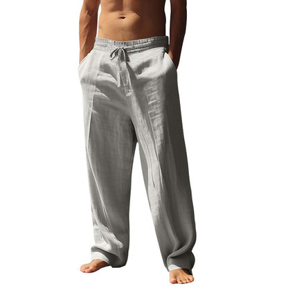 Pantalon décontracté et ample à jambes droites pour hommes