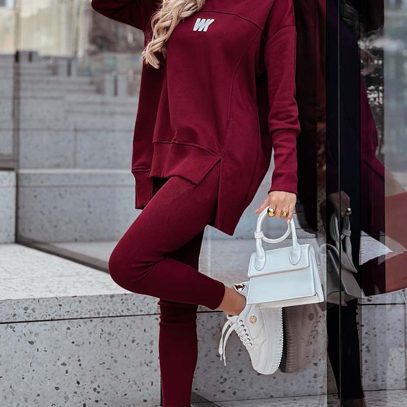 Ensemble décontracté pour femmes : sweat-shirt et legging