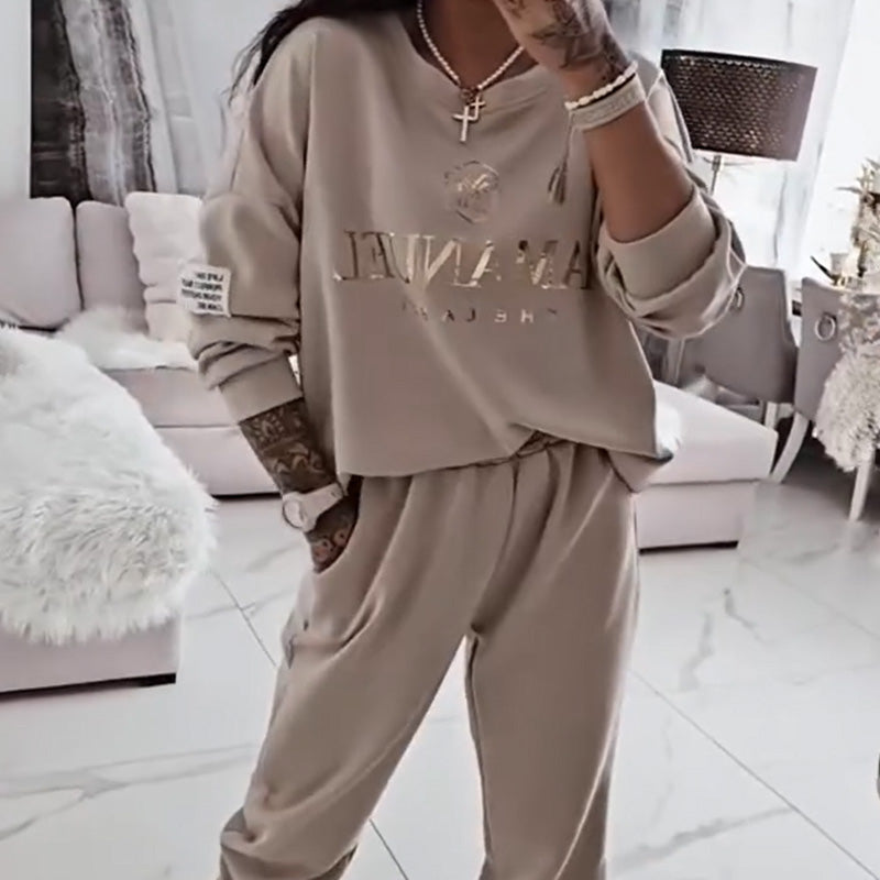 Ensemble décontracté pour femme — blouse imprimée et pantalon ample🔥 livraisons gratuites