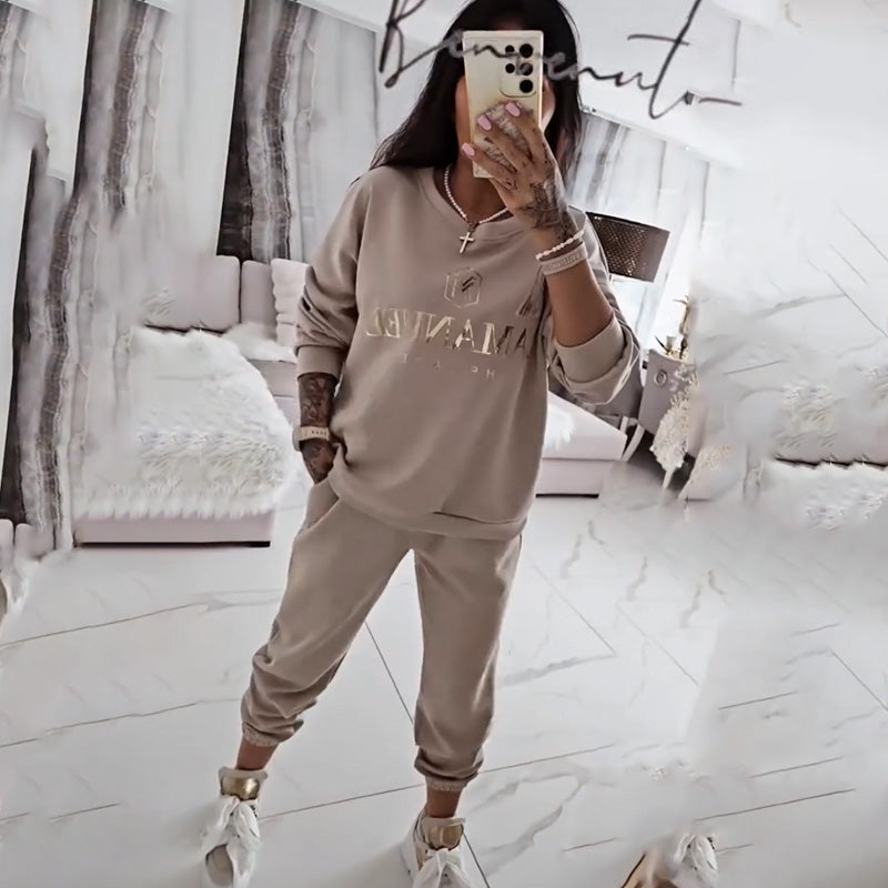 Ensemble décontracté pour femme — blouse imprimée et pantalon ample🔥 livraisons gratuites
