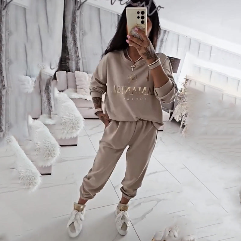 Ensemble décontracté pour femme — blouse imprimée et pantalon ample🔥 livraisons gratuites