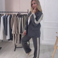 💥Offre à durée limitée - 50 % de réduction💥Ensemble blazer et pantalon tendance de 2 pièces avec bandes latérales