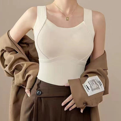 🌟Débardeur épais avec soutien-gorge à bretelles