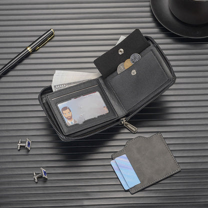 🦅 60% DE RÉDUCTION ! 👛 Portefeuille Homme avec Aigle en Relief - Cuir Végan et Design Slim, Porte Cartes RFID et Pièces 💼📦