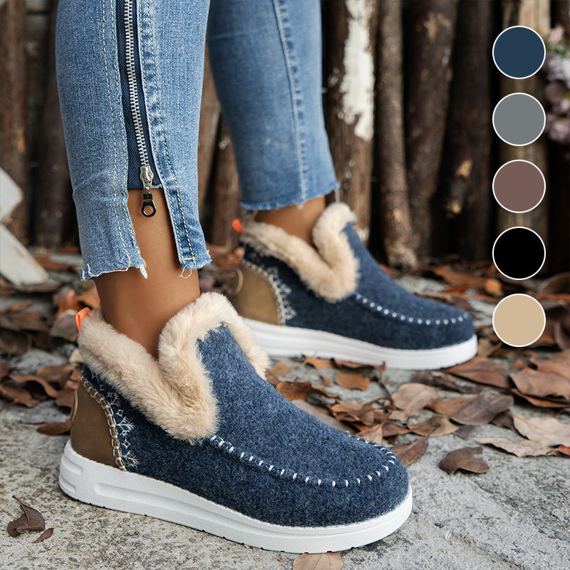 👢 49% DE RÉDUCTION ! ❄️ Bottes de Neige Femmes à Doublure Polaire - Semelle Antidérapante et Isolation Chaude pour Temps Glacial 🧊📦