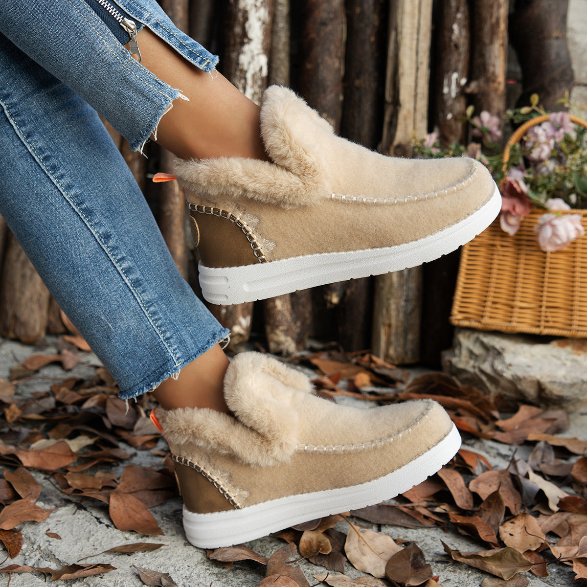 👢 49% DE RÉDUCTION ! ❄️ Bottes de Neige Femmes à Doublure Polaire - Semelle Antidérapante et Isolation Chaude pour Temps Glacial 🧊📦
