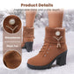 Bottines Femme à Talon Épais - Chaudes et Douillettes 🔥 SOLDE EXCEPTIONNELLE -59%