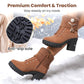 Bottines Femme à Talon Épais - Chaudes et Douillettes 🔥 SOLDE EXCEPTIONNELLE -59%