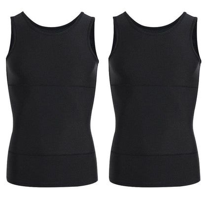 💪 50% DE RÉDUCTION ! 🎽 Débardeur de Compression Uni pour Homme – Contrôle Abdominal, Tissu Respirant & Maintien Musculaire 🔥