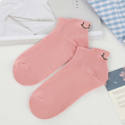 Chaussettes brodées 4 Seasons Cartoon Smiling Face