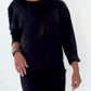 Robe sweat-shirt décontractée à col rond pour femme