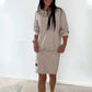 Robe sweat-shirt décontractée à col rond pour femme