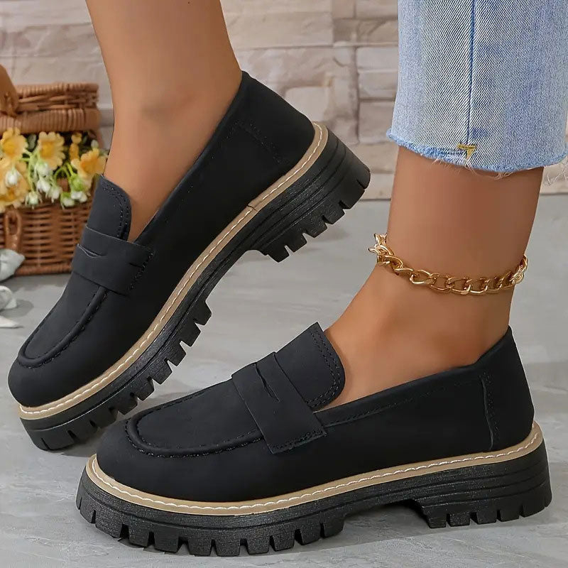 Mocassins à plateforme confortables pour femmes