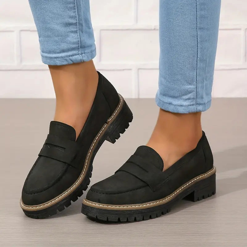 Mocassins à plateforme confortables pour femmes