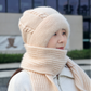 🧣【Nouvelle Collection Automne-Hiver】Bonnet et Écharpe 2-en-1 - Double Épaisseur, Tissu Ultra-Doux, Coupe Universelle Flatteuse - Chaleur Intégrale pour la Tête et le Cou 🌬️