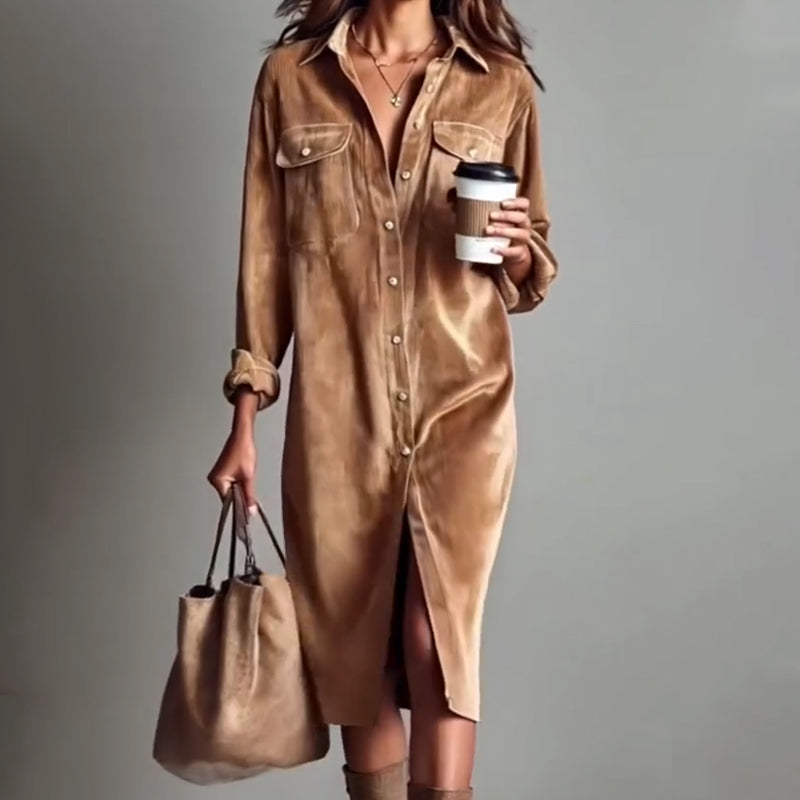 📢50% DE RÉDUCTION✨Robe chemise décontractée pour femmes