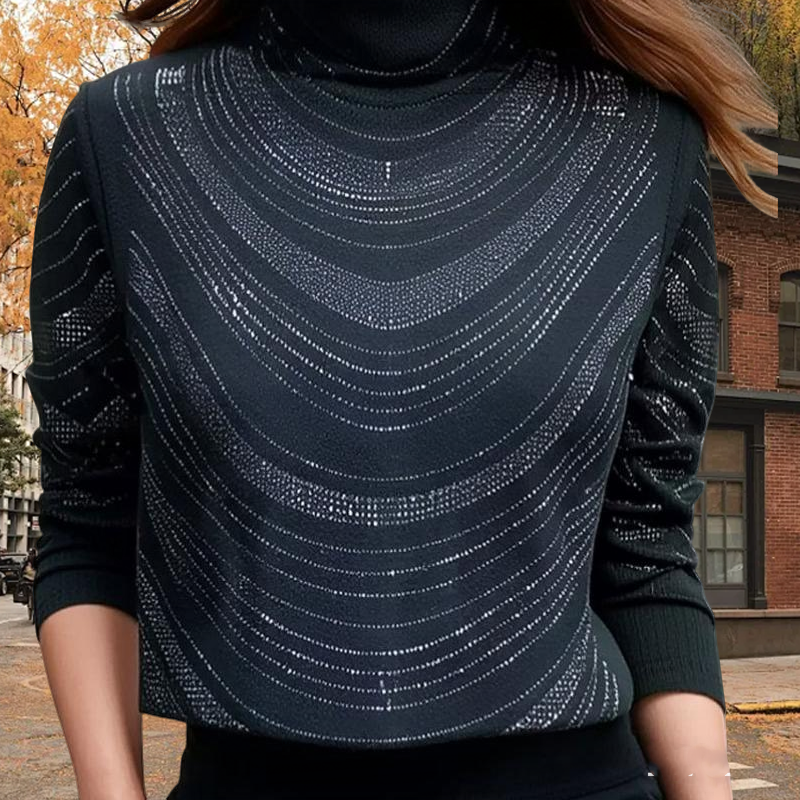 💜DERNIER JOUR DE SOLDES 50 % DE RÉDUCTION💜Charmant haut à manches longues avec paillettes pour femmes