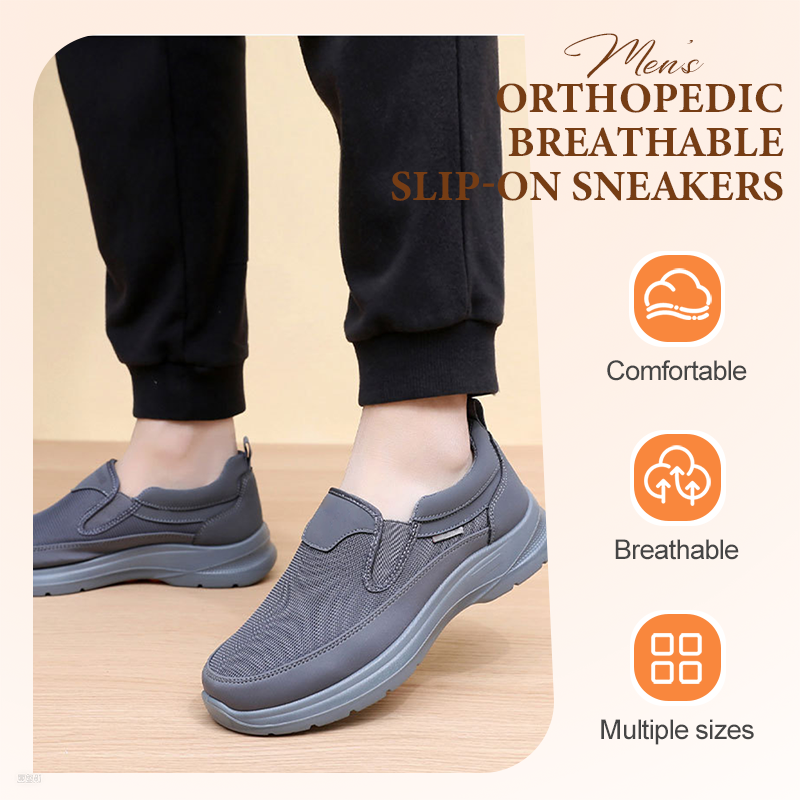 🔥 60% DE RÉDUCTION ! ✨ Chaussures Homme Sans Lacets - Tige Respirante, Semelle Massante Antidérapante, Confort Toute la Journée 👞⚡