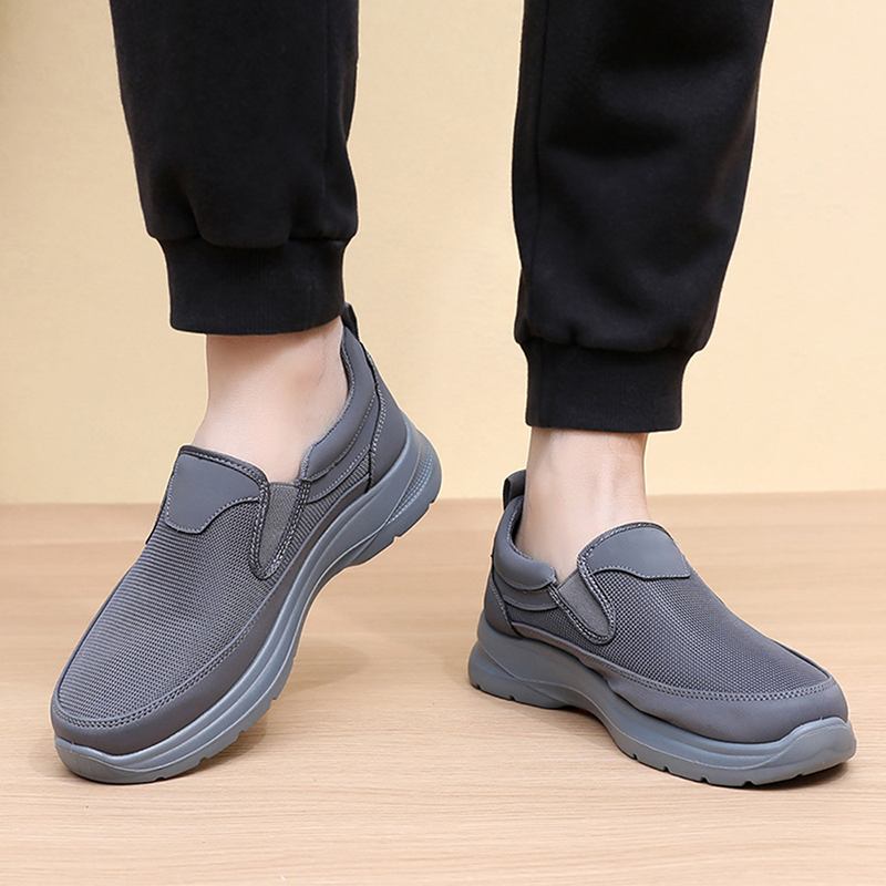 🔥 60% DE RÉDUCTION ! ✨ Chaussures Homme Sans Lacets - Tige Respirante, Semelle Massante Antidérapante, Confort Toute la Journée 👞⚡