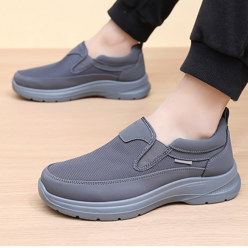 🔥 60% DE RÉDUCTION ! ✨ Chaussures Homme Sans Lacets - Tige Respirante, Semelle Massante Antidérapante, Confort Toute la Journée 👞⚡