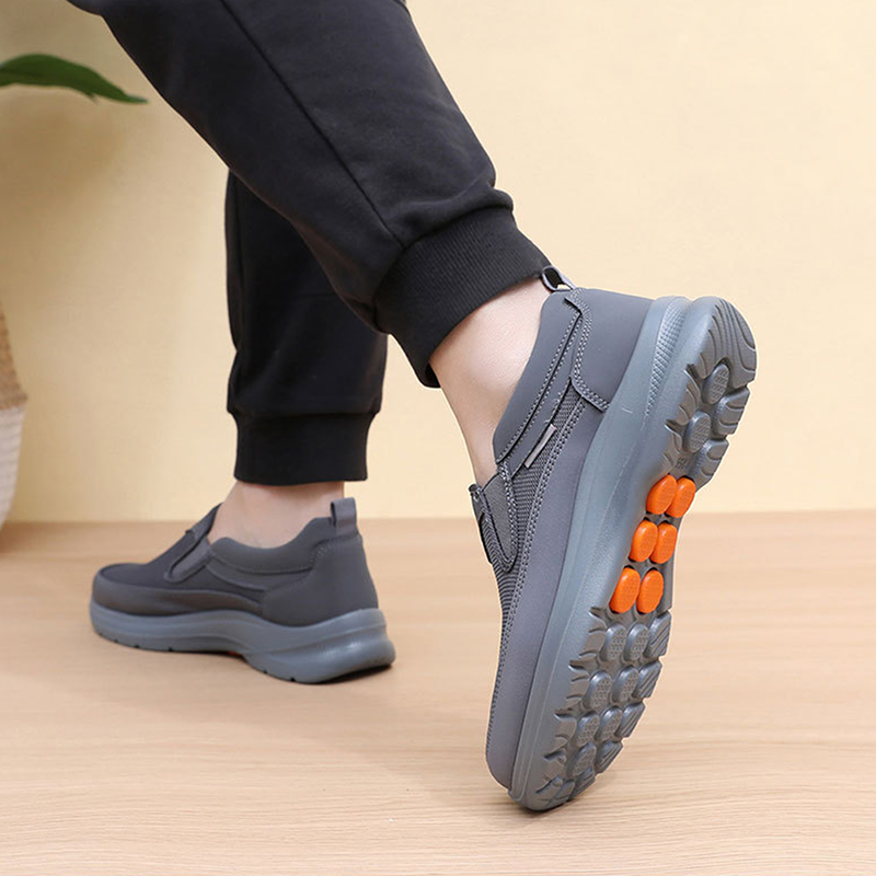 🔥 60% DE RÉDUCTION ! ✨ Chaussures Homme Sans Lacets - Tige Respirante, Semelle Massante Antidérapante, Confort Toute la Journée 👞⚡