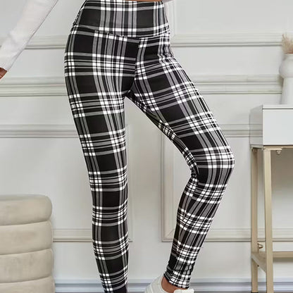 📢📢50 % de réduction !!⏰Leggings en polaire à carreaux pour femmes🔥