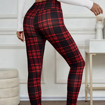 📢📢50 % de réduction !!⏰Leggings en polaire à carreaux pour femmes🔥