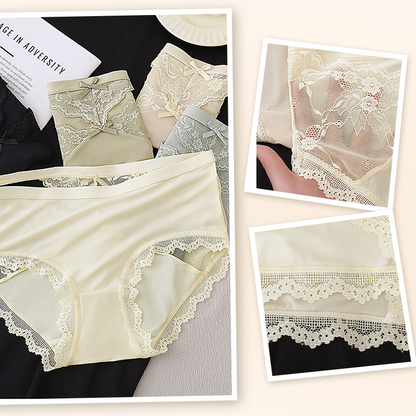Culottes féminines antibactériennes à séchage rapide en dentelle