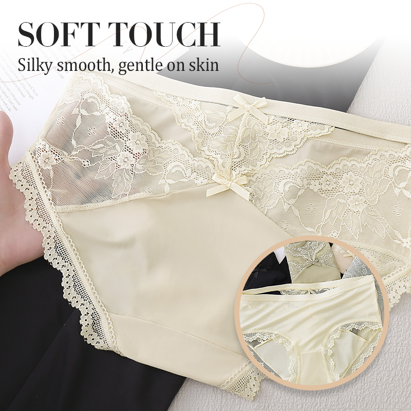 Culottes féminines antibactériennes à séchage rapide en dentelle