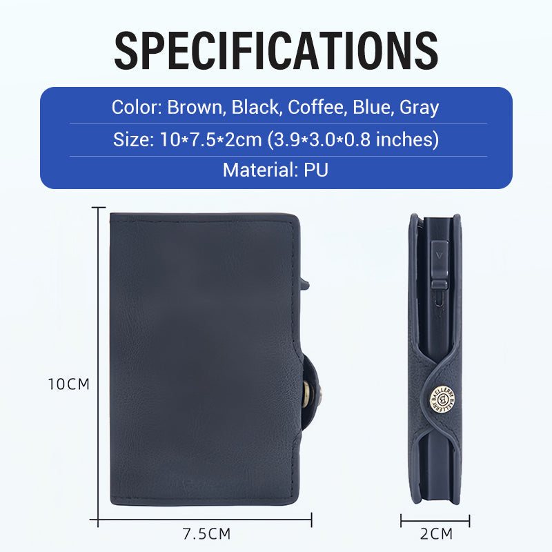 💼 49 % de réduction – Portefeuille Homme en Cuir PU avec Fermeture Magnétique & Protection RFID ! 🔒