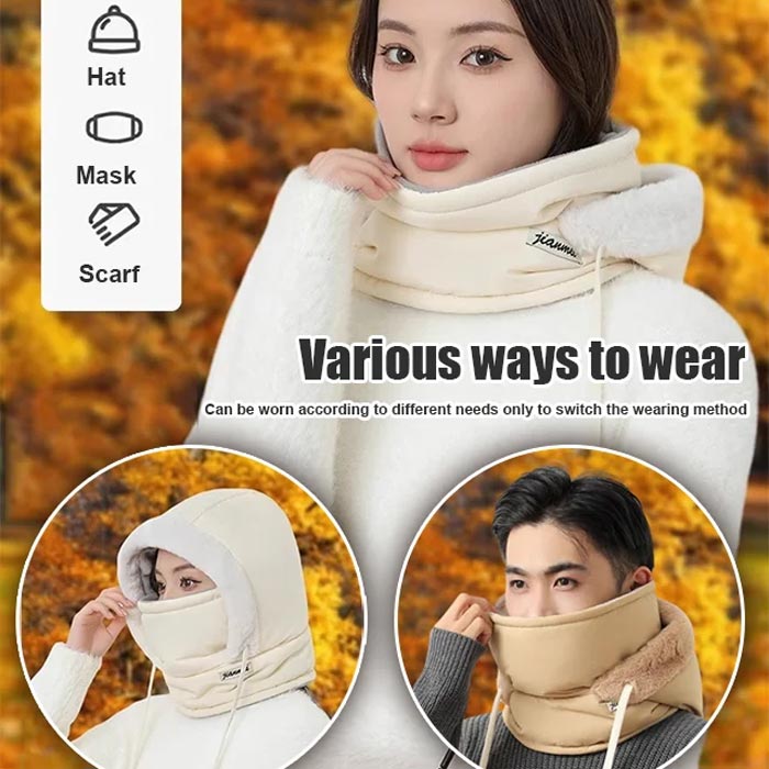 Style & Chaleur à -60% ! ✨ Ce bonnet avec masque est l'accessoire tendance de l'hiver. Restez au chaud et stylé(e). Solde flash -60% ! 🚨