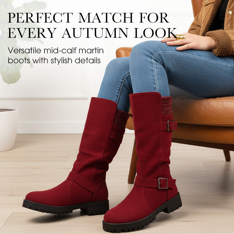 👢 50% OFF MAINTENANT ! 🔥 Bottes en Daim Chica pour Femmes - Style Européen & Semelle Antidérapante, Confort Toute la Journée 🍂✨