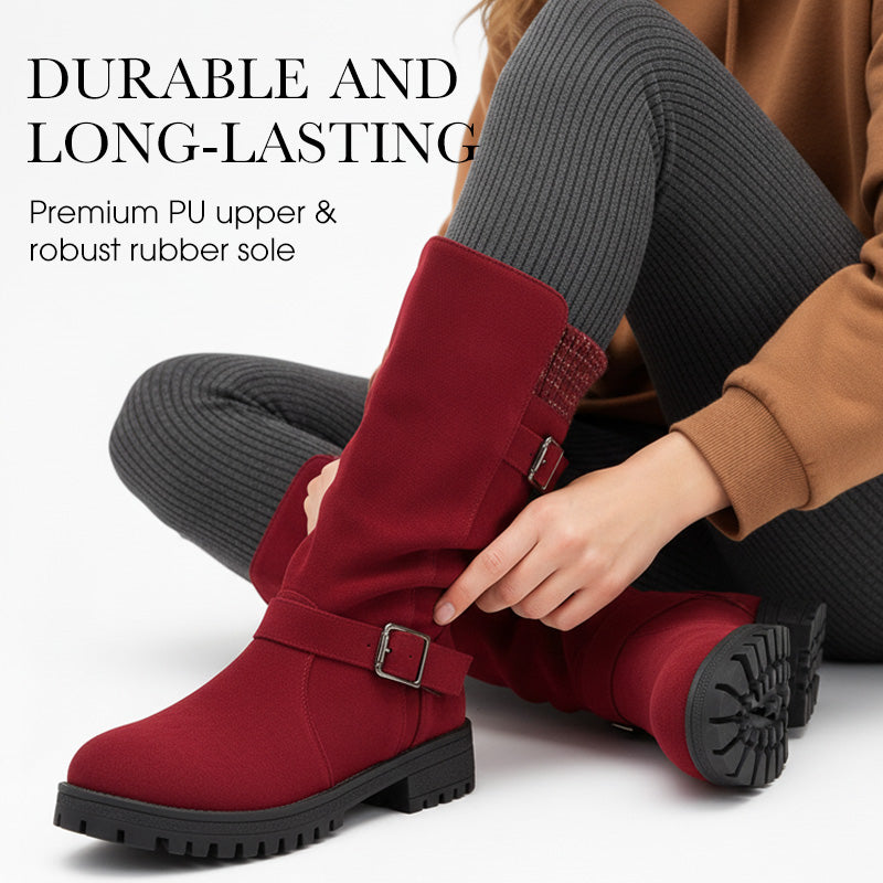 👢 50% OFF MAINTENANT ! 🔥 Bottes en Daim Chica pour Femmes - Style Européen & Semelle Antidérapante, Confort Toute la Journée 🍂✨
