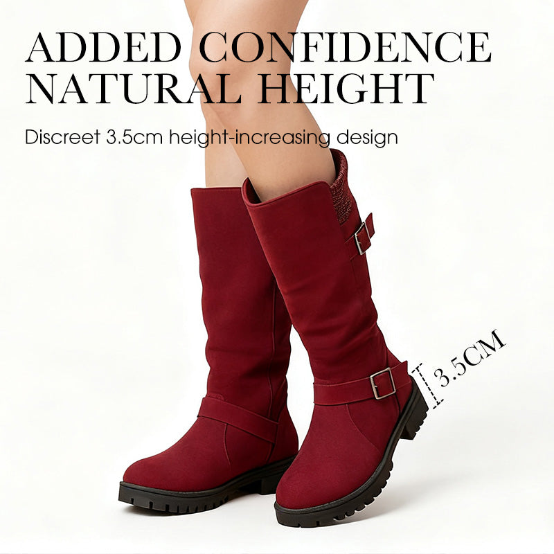 👢 50% OFF MAINTENANT ! 🔥 Bottes en Daim Chica pour Femmes - Style Européen & Semelle Antidérapante, Confort Toute la Journée 🍂✨