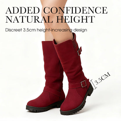 👢 50% OFF MAINTENANT ! 🔥 Bottes en Daim Chica pour Femmes - Style Européen & Semelle Antidérapante, Confort Toute la Journée 🍂✨