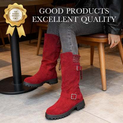 👢 50% OFF MAINTENANT ! 🔥 Bottes en Daim Chica pour Femmes - Style Européen & Semelle Antidérapante, Confort Toute la Journée 🍂✨